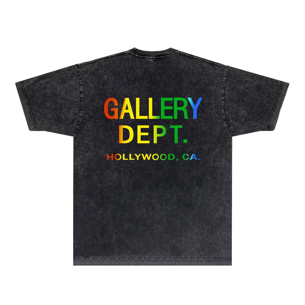 Gallery Dept T Shirts Tee Shirt Washed and Worn Short Sleeve T-shirt Blouse