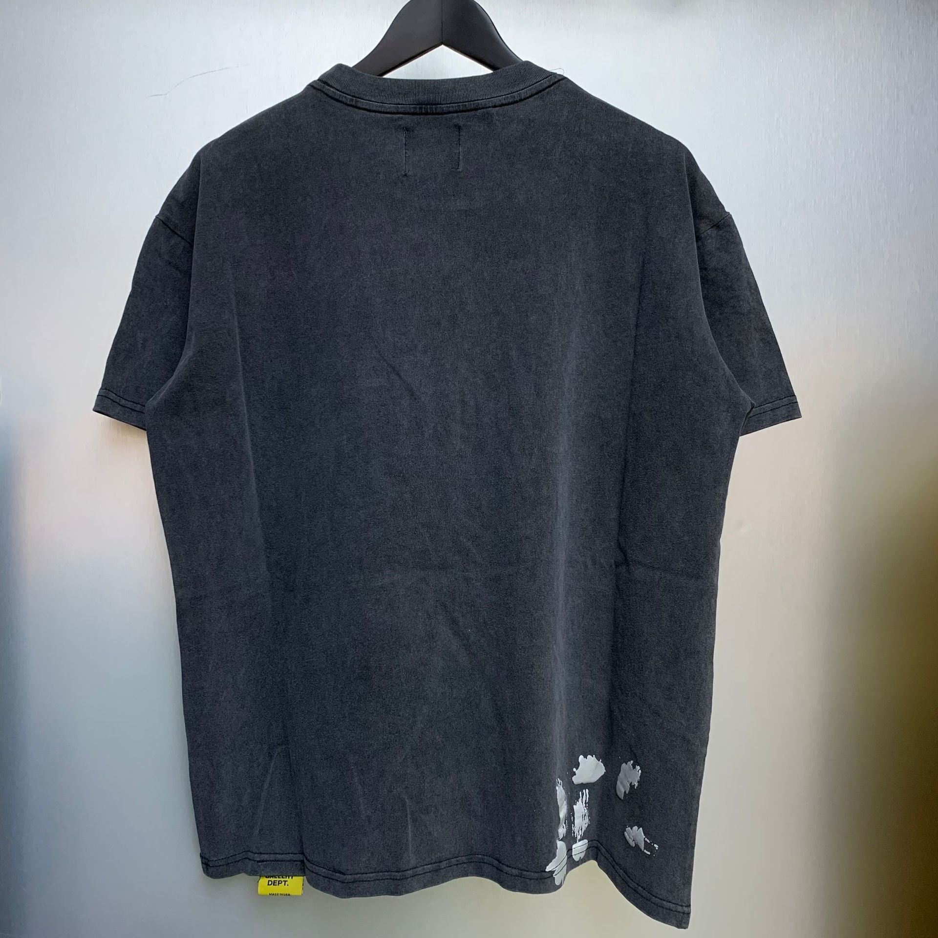 Gallery Dept T-Shirt Color Hand Painted Splash Ink Letter Print Short Sleeve T-Shirt