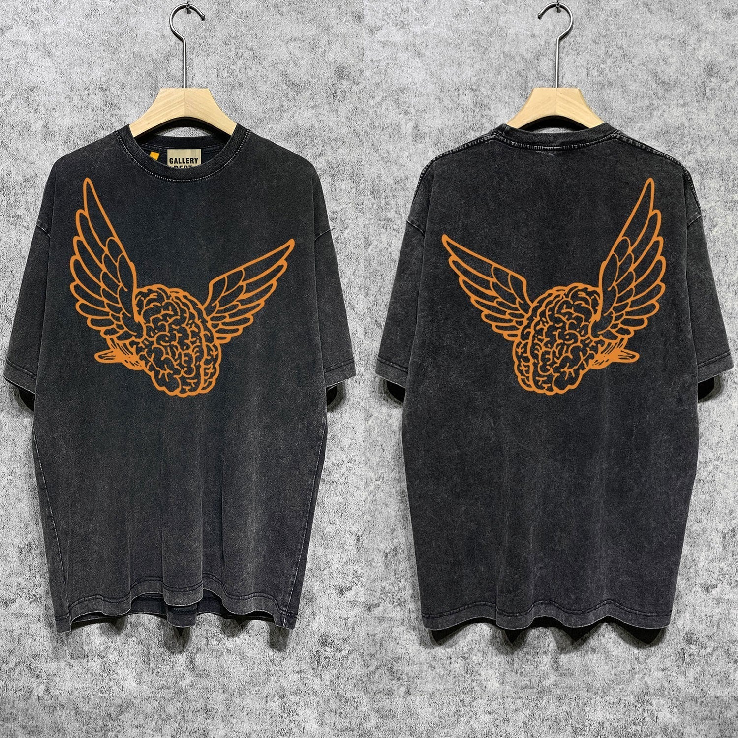 Gallery Dept T Shirts Tee Shirt Washed and Worn Short Sleeve T-shirt Blouse