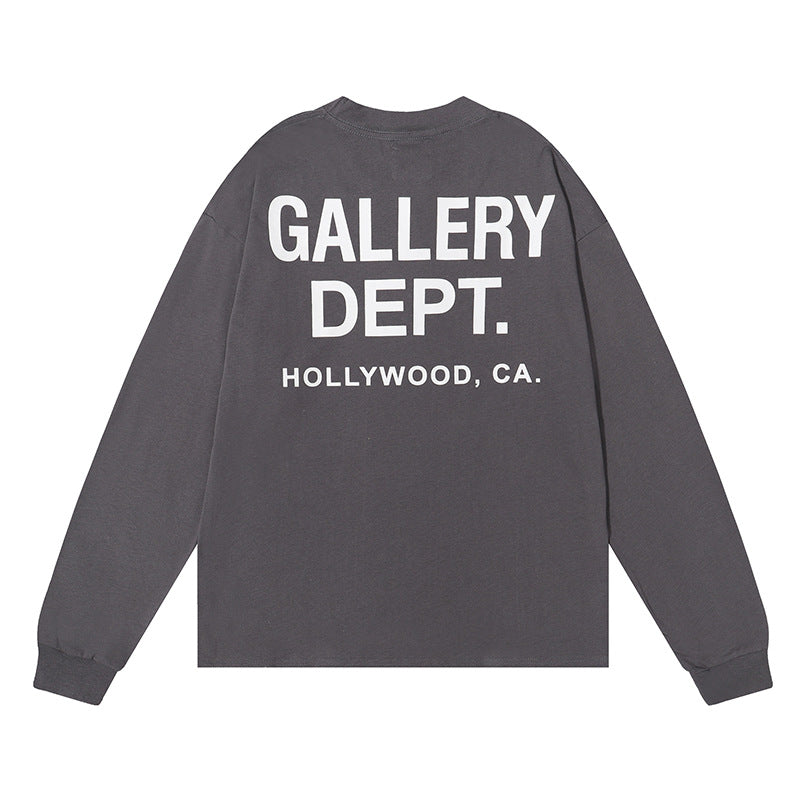 Gallery Dept T-shitrs Cotton Long Sleeve T-shirt Loose