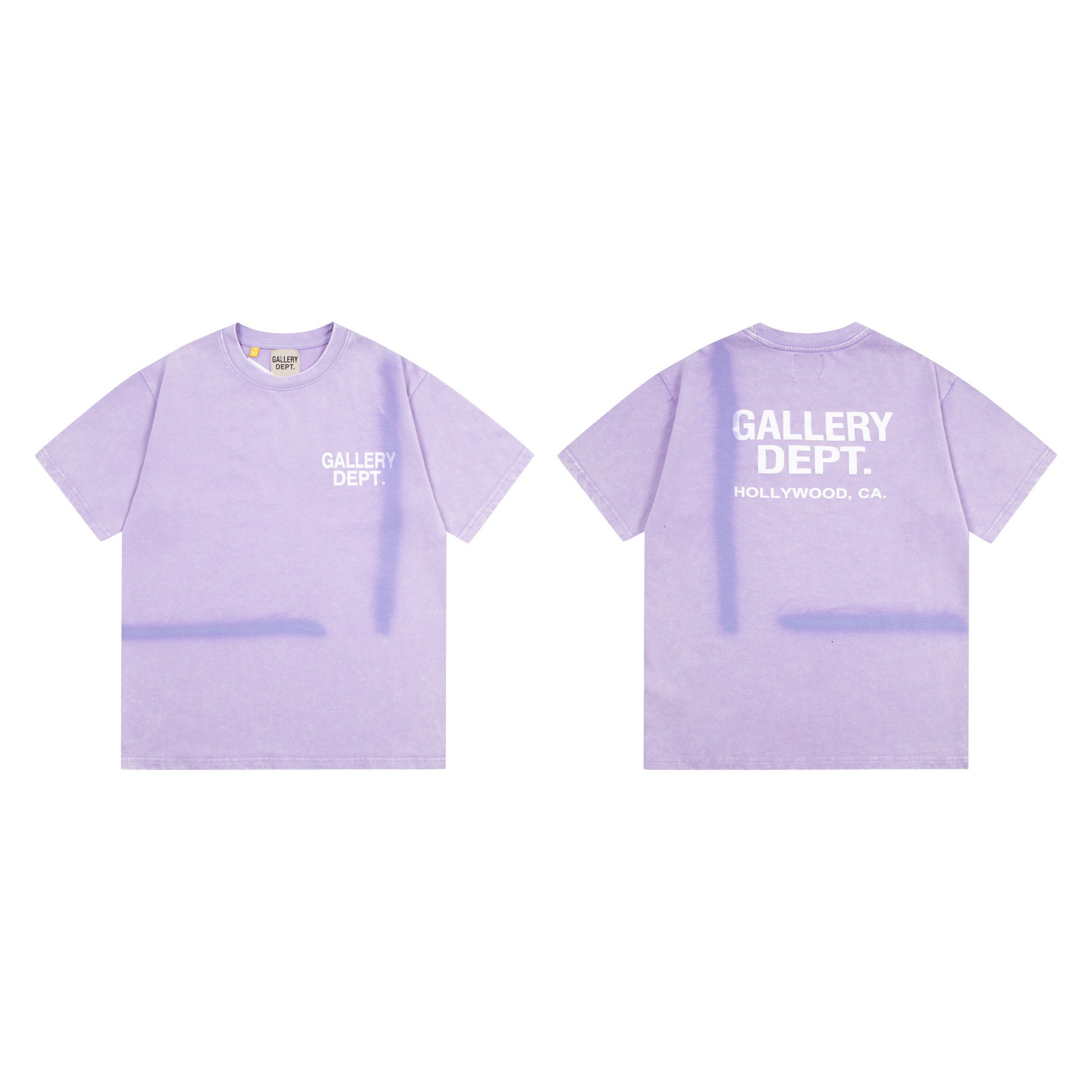 Gallery Dept T-Shirt Ink-splashing Tie-dye Alphabet Short Sleeve T-Shirt
