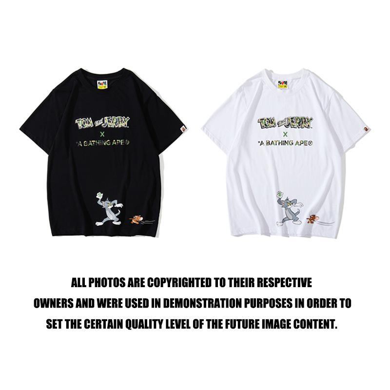 Bathing Ape T-Shirt Summer Street Tom and Jerry T-shirt Short Sleeve
