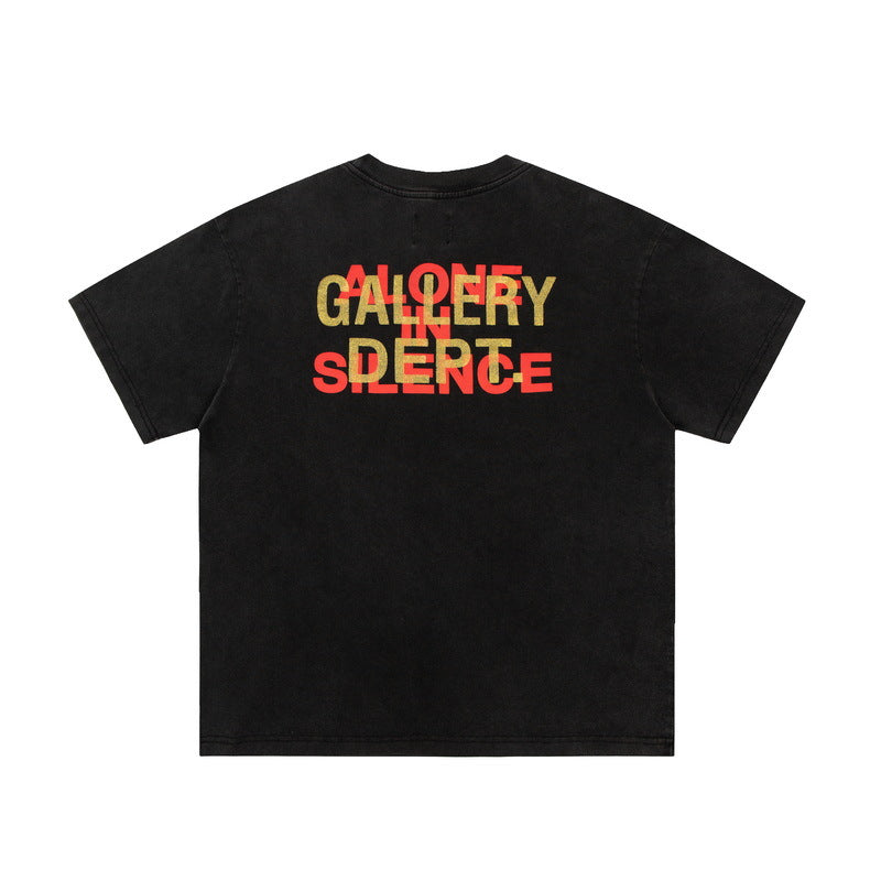 Gallery Dept T-shitrs Vintage Print Short Sleeves plus Size Men