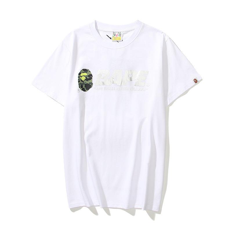 Bathing Ape T-Shirt Summer Letter Print Short-Sleeve T-shirt
