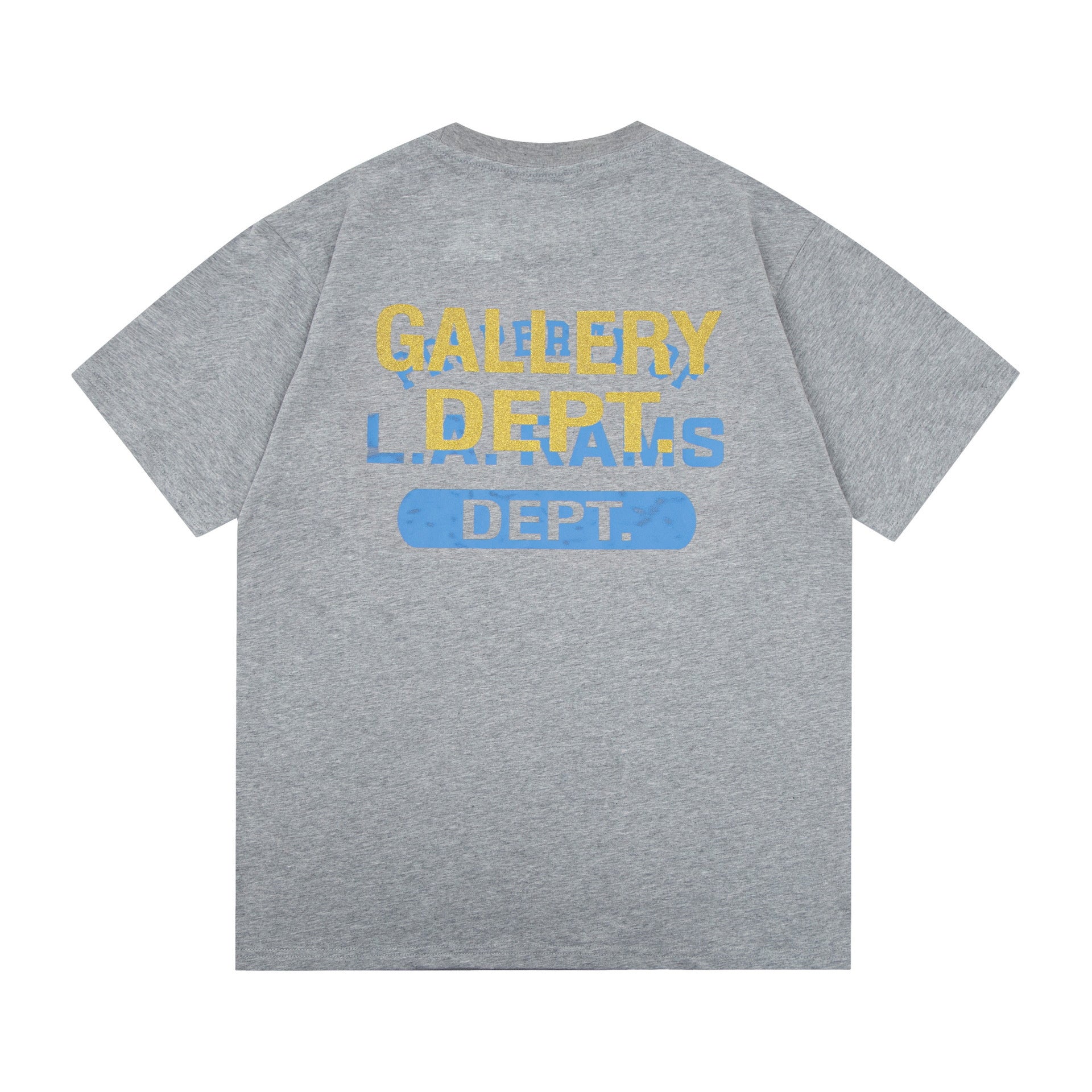 Gallery Dept T-Shirt Bronzing Letter Slogan Printed Short Sleeve T-Shirt