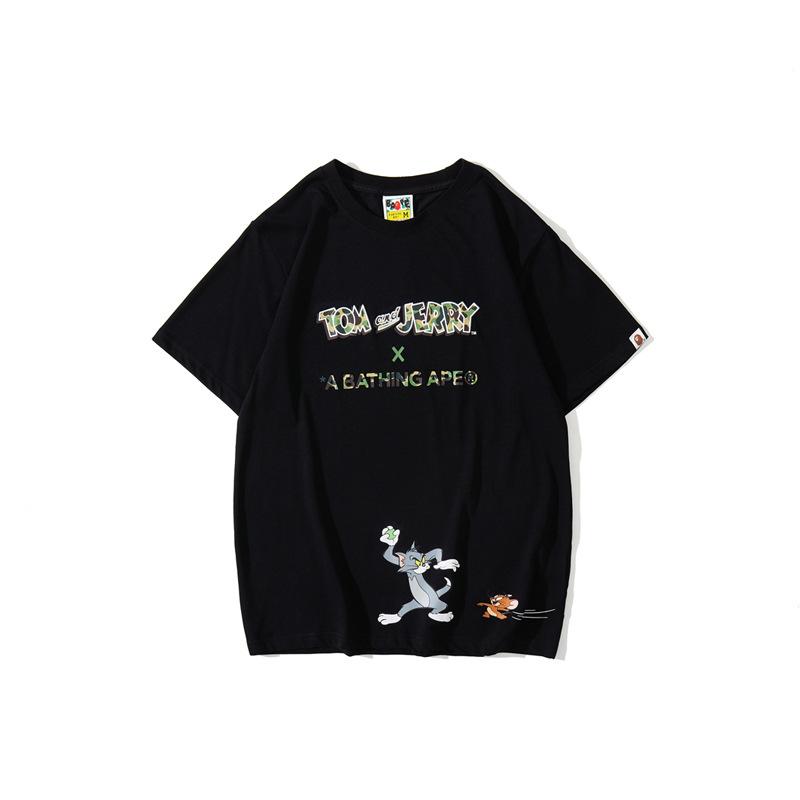 Bathing Ape T-Shirt Summer Street Tom and Jerry T-shirt Short Sleeve