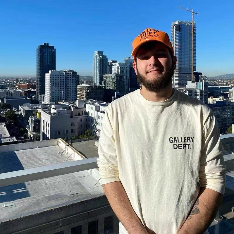 Gallery Dept T-shitrs Double Yarn Cotton Long Sleeve T-shirt