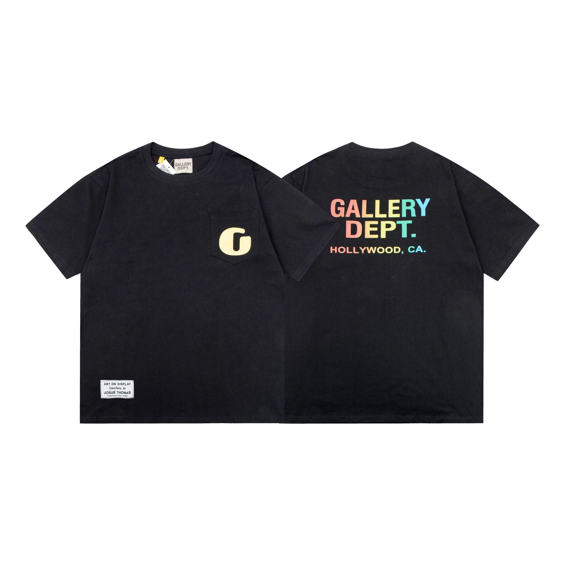 Gallery Dept T-Shirt Ink-splashing Tie-dye Alphabet Short Sleeve T-Shirt