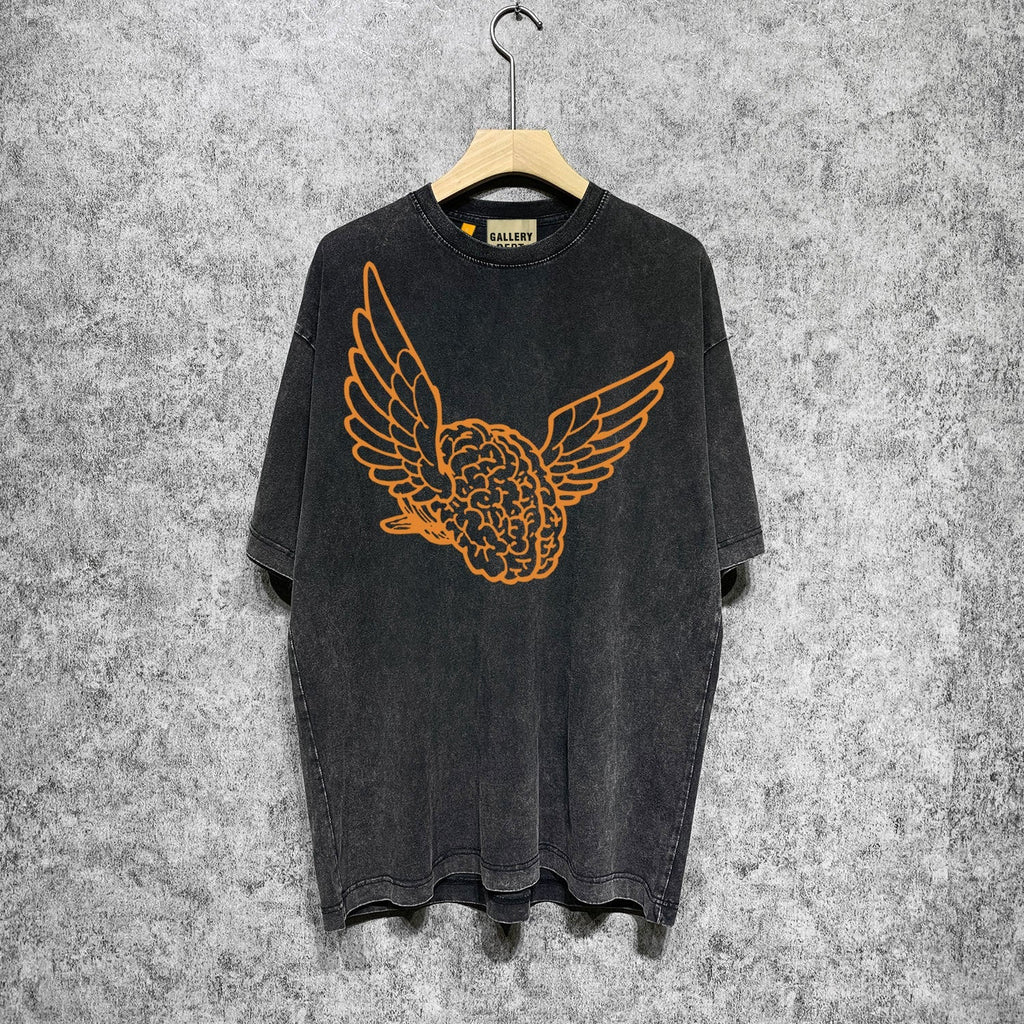 Gallery Dept T Shirts Tee Shirt Washed and Worn Short Sleeve T-shirt Blouse