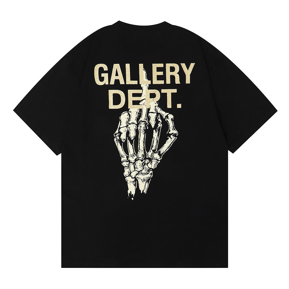 Gallery Dept T-shitrs Men's Summer Skull Hand Bone T-shirt