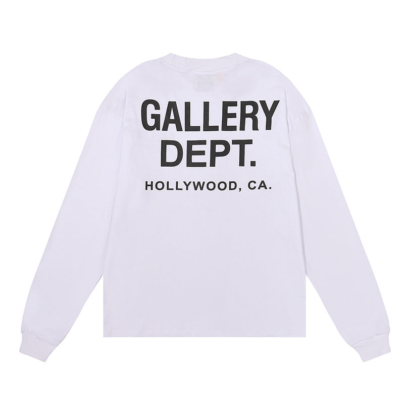 Gallery Dept T-shitrs Double Yarn Cotton Long Sleeve T-shirt