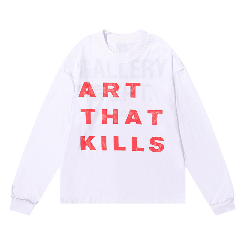 Gallery Dept T-shitrs Cotton Long Sleeve T-shirt Loose
