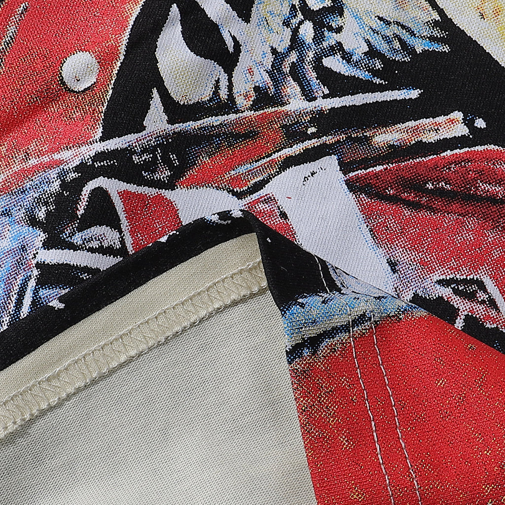 Godspeed T-shirts Skull Baseball Players Printed Cotton Casual Short Sleeves Men and Women