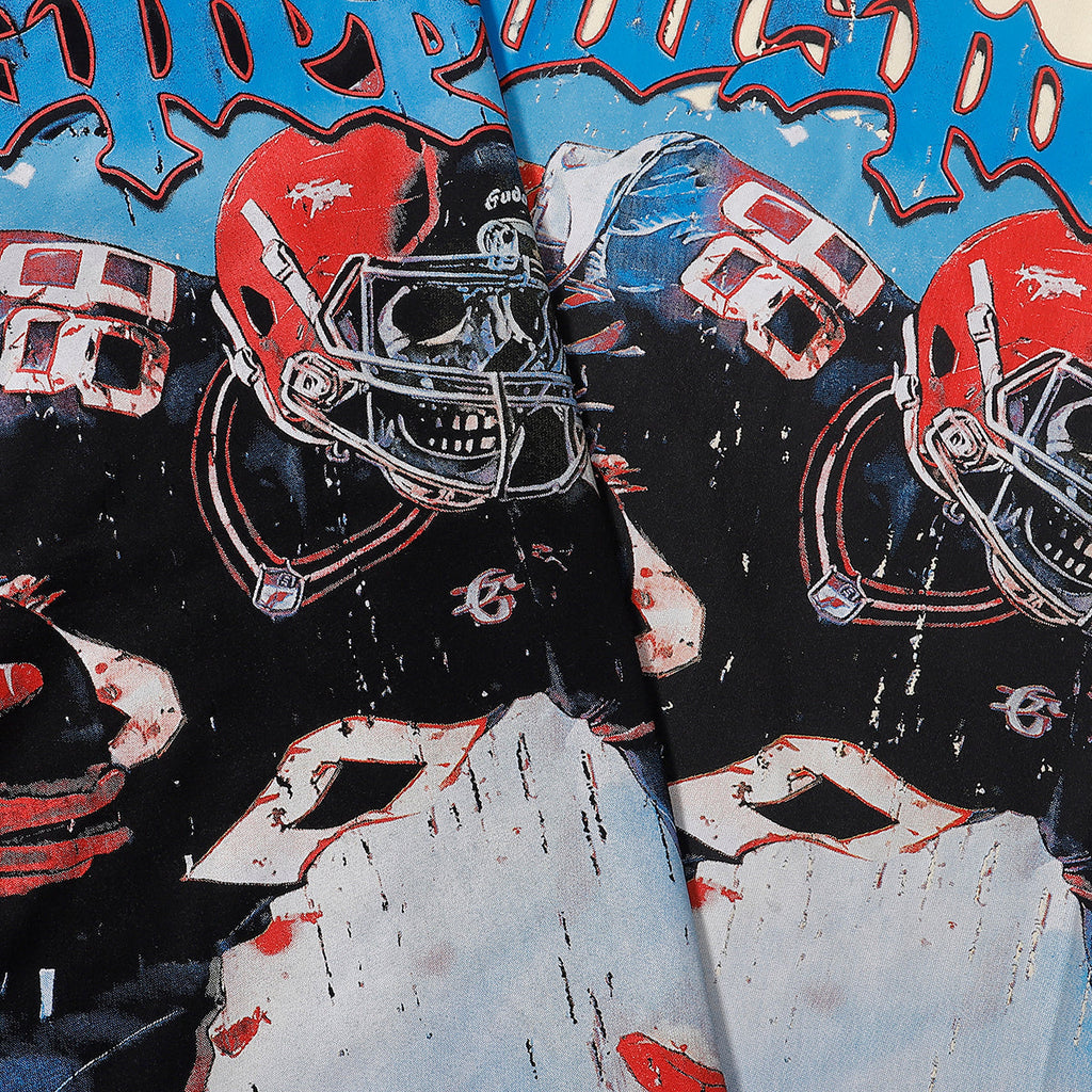 Godspeed T-shirts Rugby Players Printed Cotton Casual Short Sleeves Men and Women