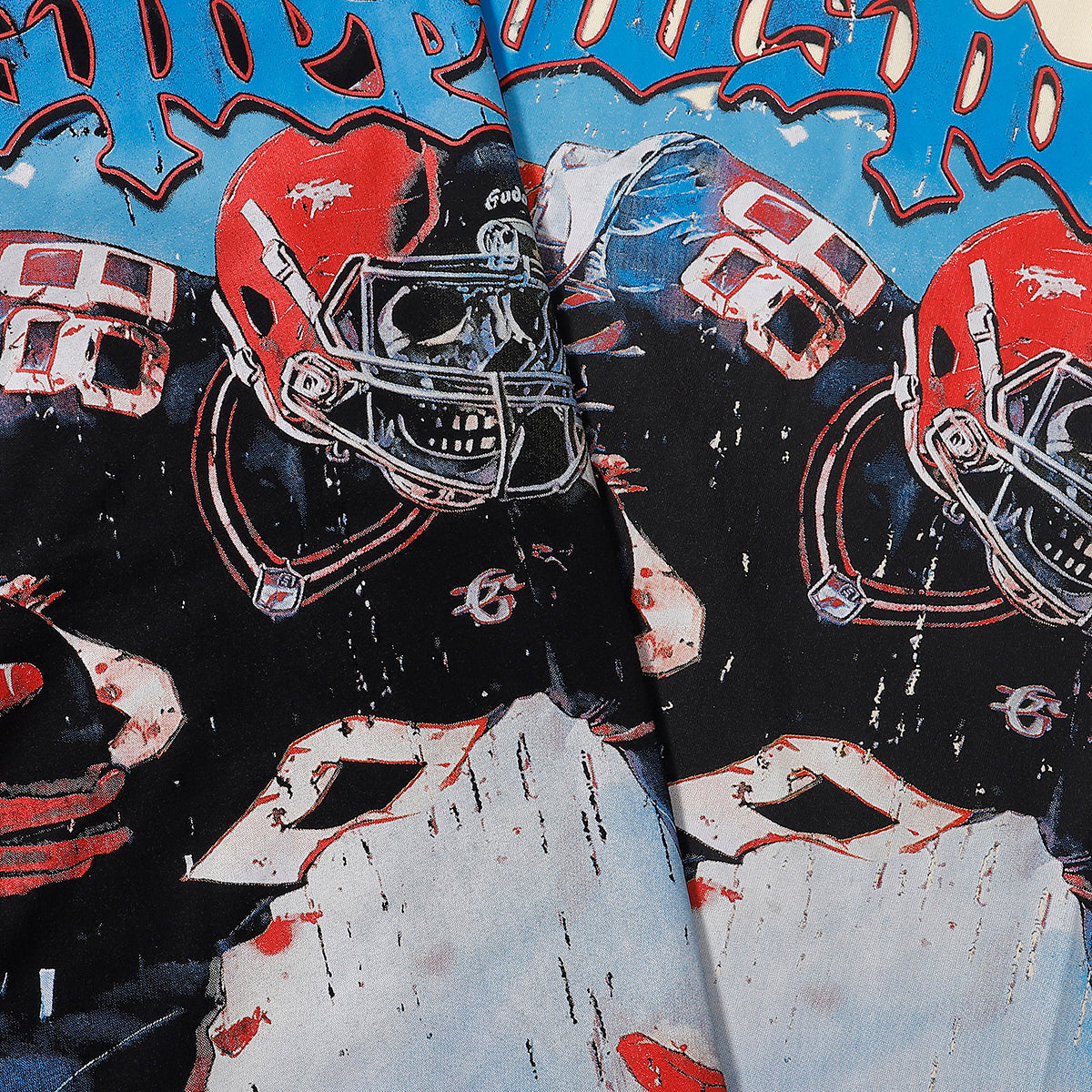 Godspeed T-shirts Rugby Players Printed Cotton Casual Short Sleeves Men and Women