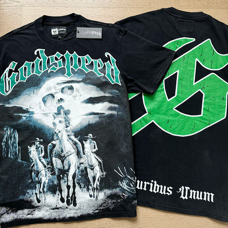 Godspeed T-shirts Retro Fantasy Pattern