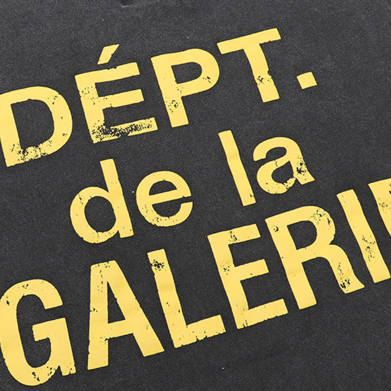 Gallery Dept T-shitrs Retro Washed Distressed Short Sleeve