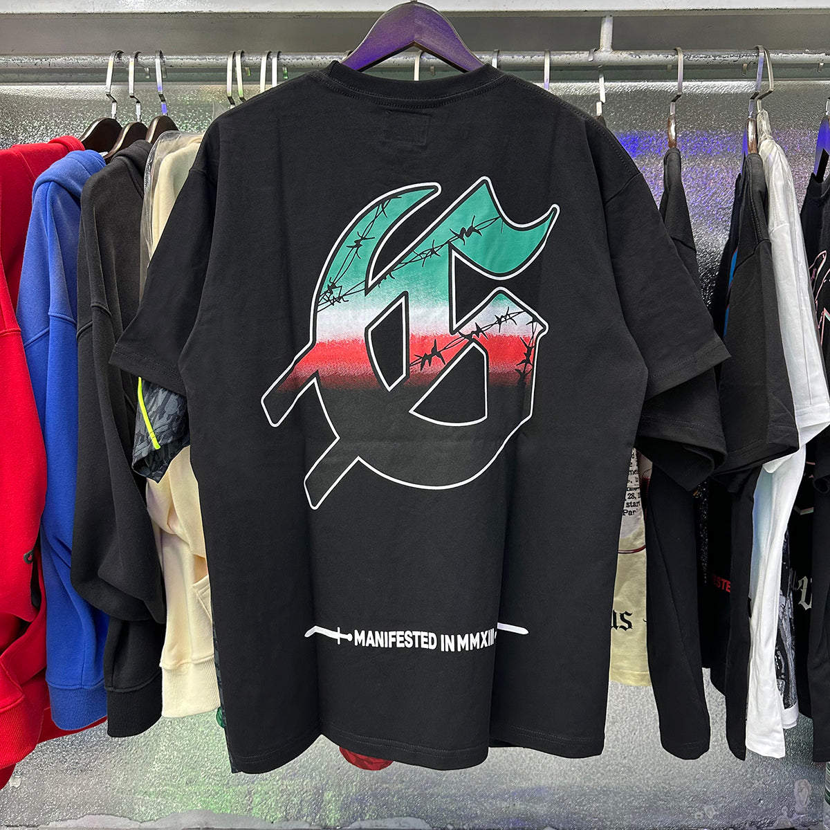 Godspeed T-shirts Helicopter Printing Cotton Casual Short Sleeves Men and Women