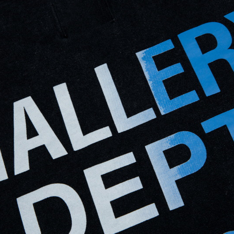 Gallery Dept T-shitrs Retro Washed Distressed Gradient Printing Short Sleeve