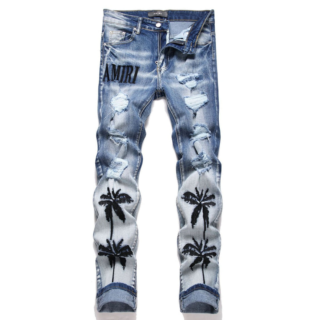 Amiri Jeans Ripped Stretch Jeans