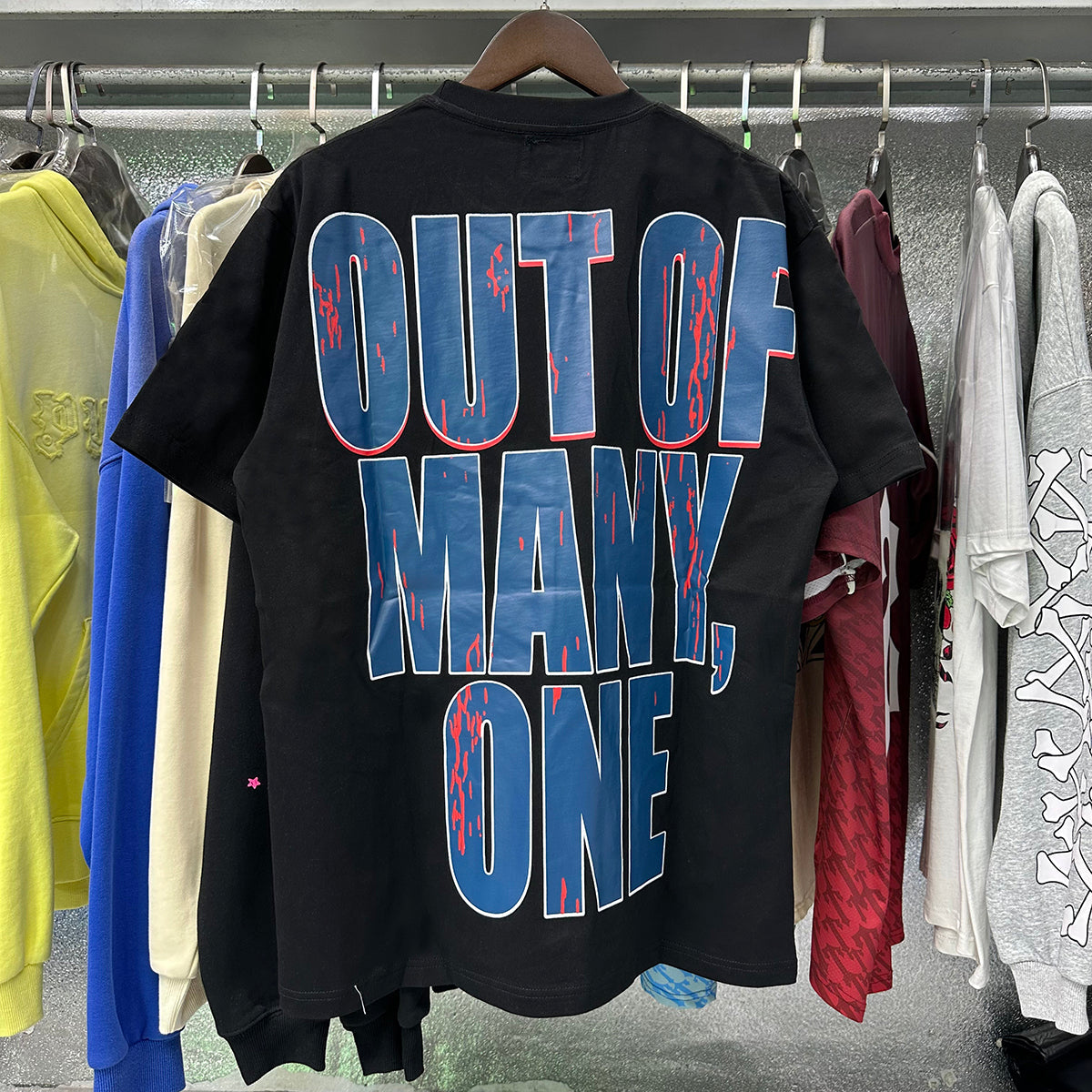 Godspeed T-shirts Basketball Dream Team Trident Print Cotton Casual Short Sleeve Men and Women