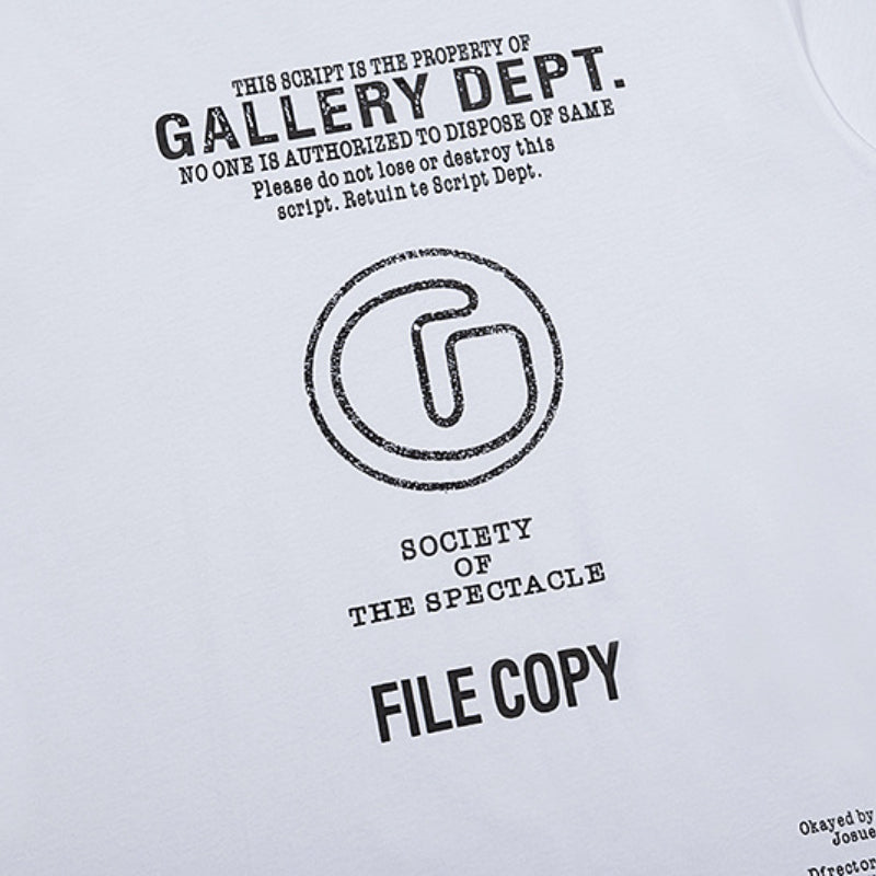Gallery Dept T-shitrs Summer Los Angeles Letter Short Sleeved T-shirt