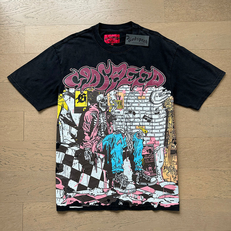 Godspeed T-shirts Retro Fantasy Pattern