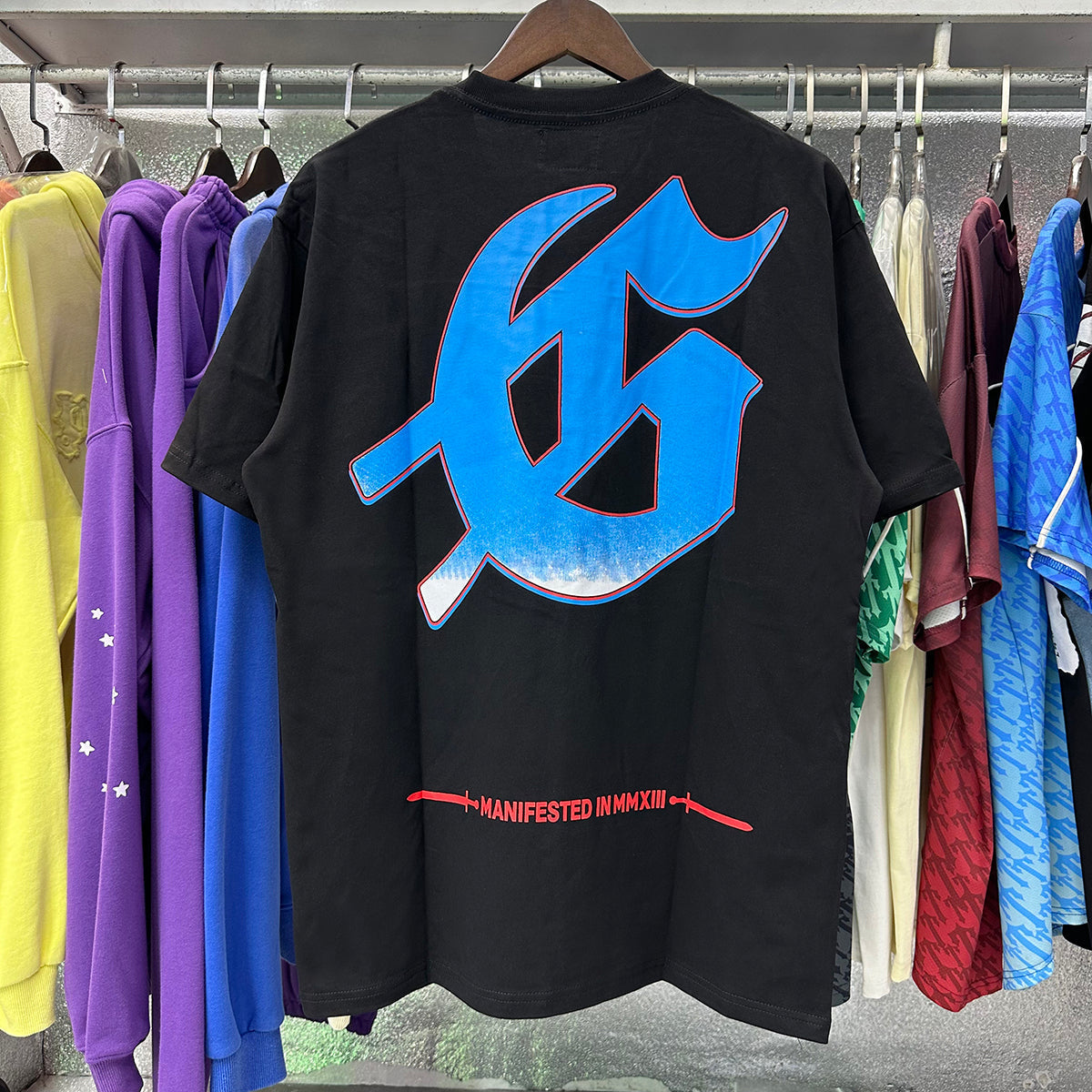 Godspeed T-shirts Rugby Players Printed Cotton Casual Short Sleeves Men and Women