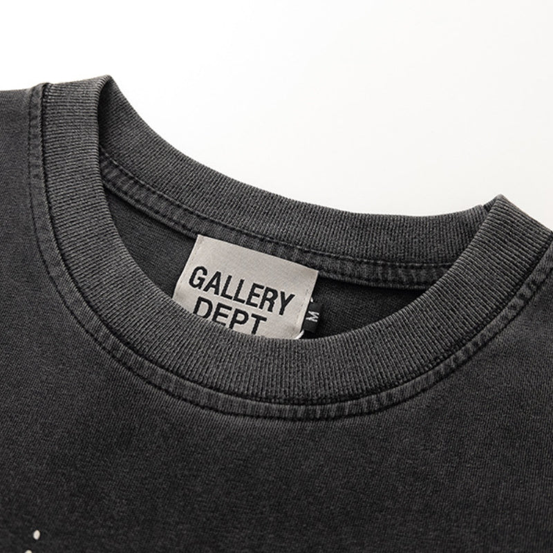 Gallery Dept T-shitrs Printed round Neck Retro Short Sleeve T-shirt Loose Short Sleeve