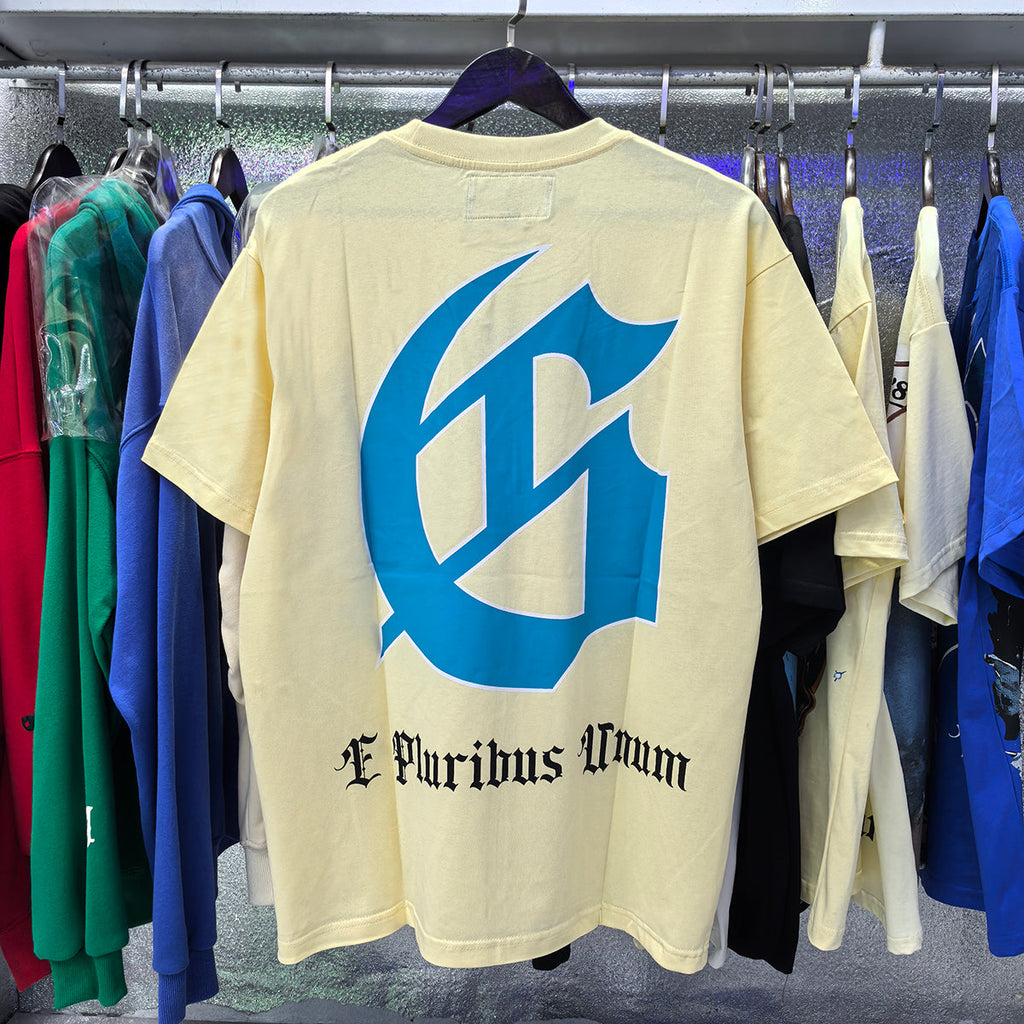 Godspeed T-shirts Astronaut Moon Landing Print Cotton Casual Short Sleeve Men and Women