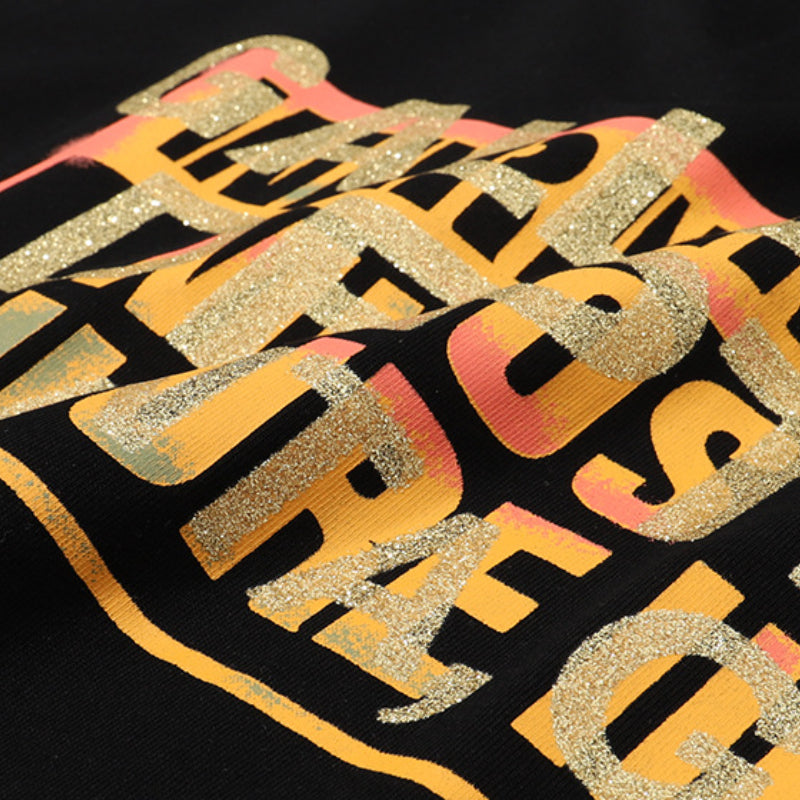 Gallery Dept T-shitrs Gilding Design Double Yarn Cotton Short Sleeve