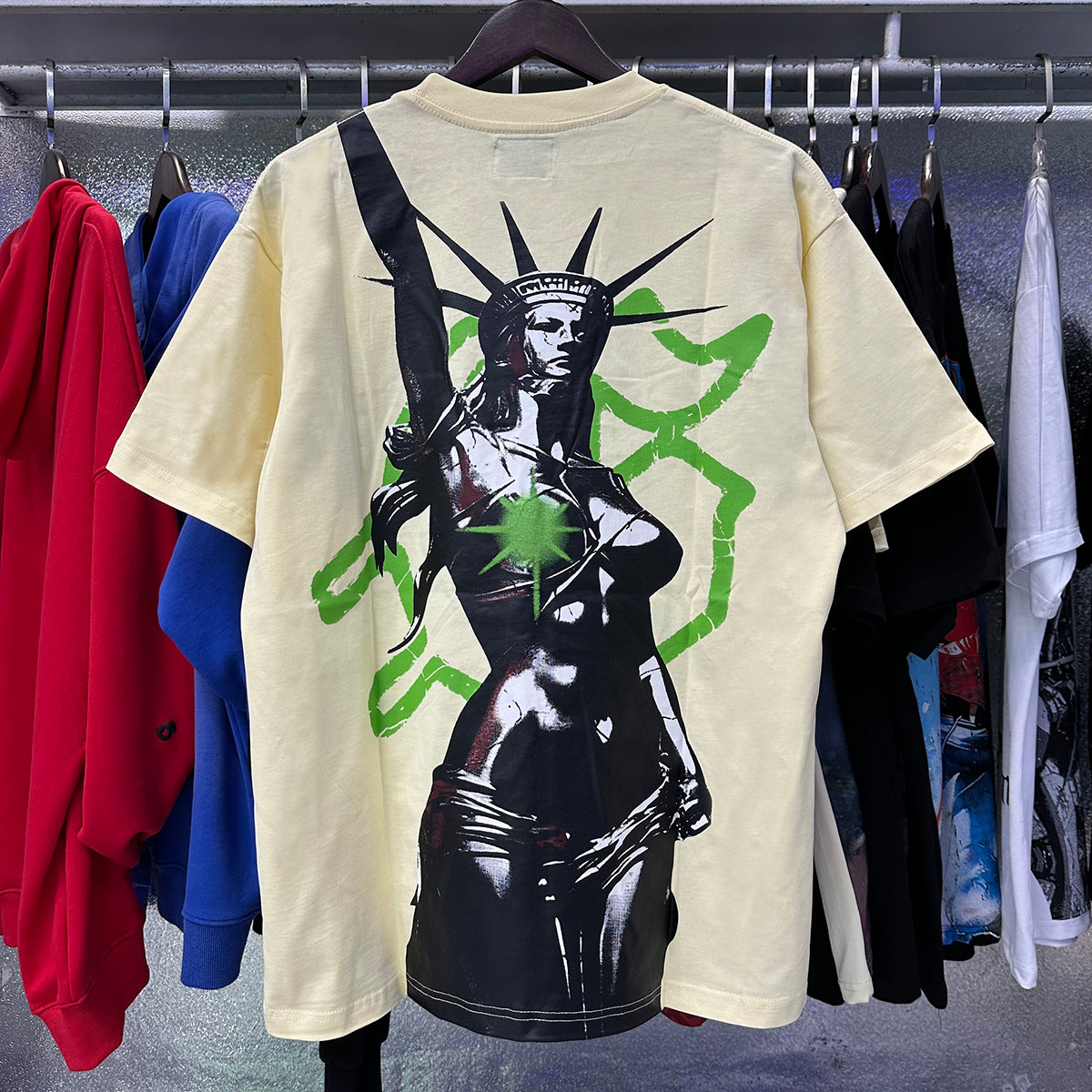 Godspeed T-shirts Mosaic Free Muse Printed Cotton Casual Short Sleeves Men and Women