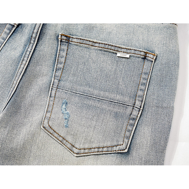 Amiri Jeans Ripped Patch Slim-Fit Stretch Slim-Fit Jeans