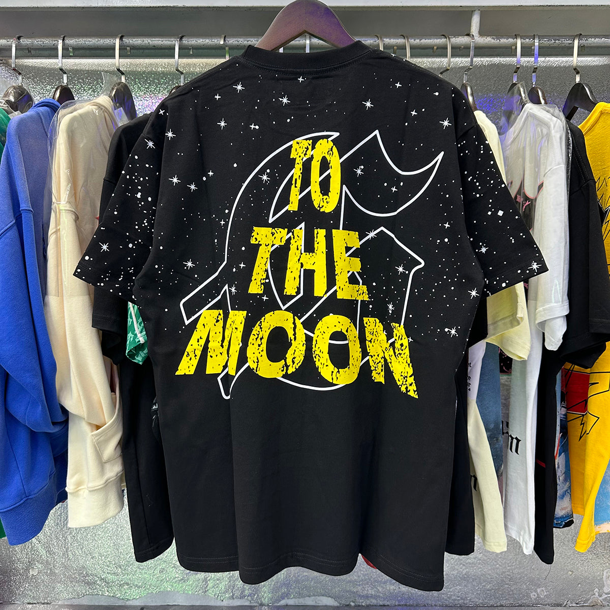 Godspeed T-shirts Astronaut Earth Gypsy Printing Cotton Casual Short Sleeve Men and Women