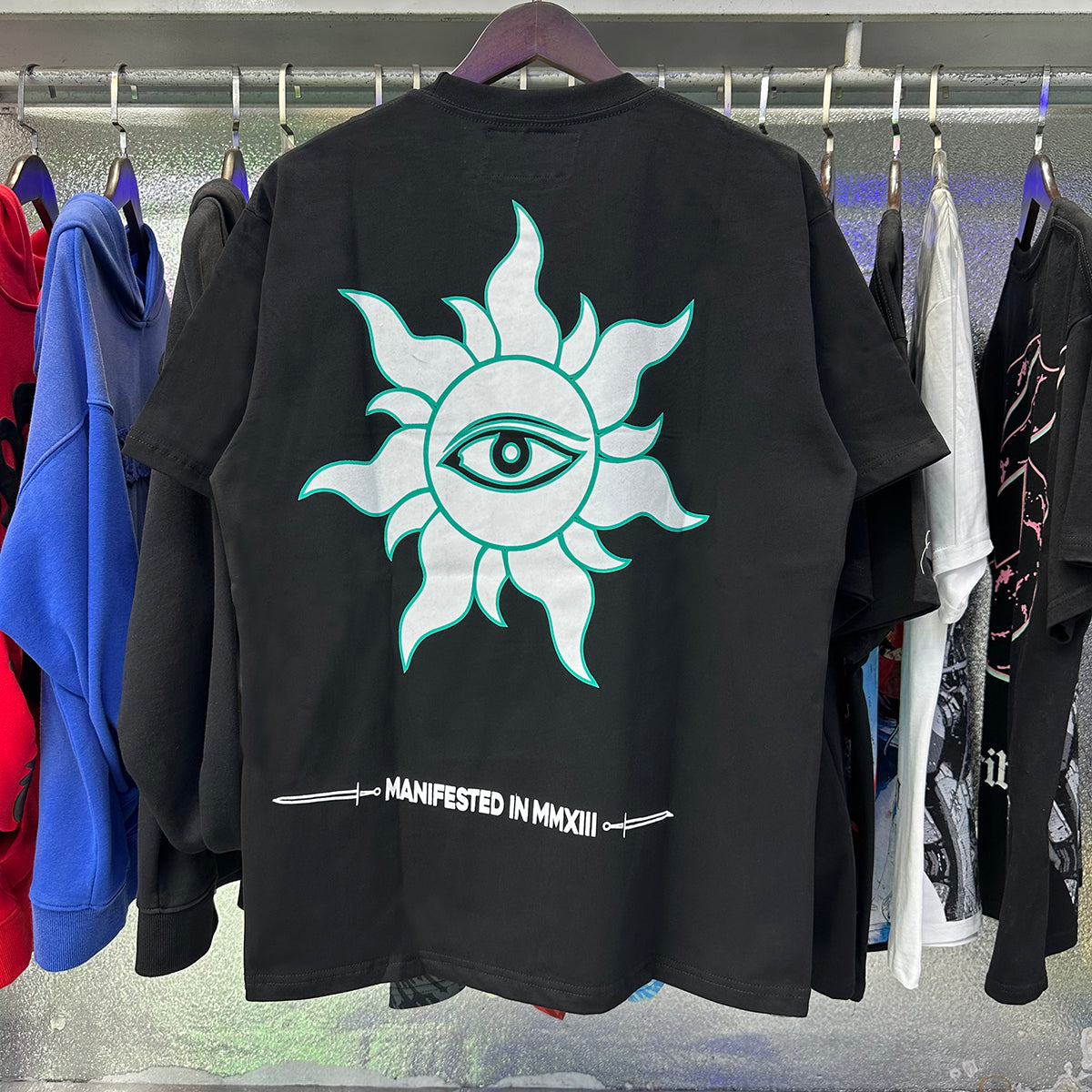 Godspeed T-shirts Drowning Free Muse Printed Cotton Crew Neck Short Sleeve Men and Women