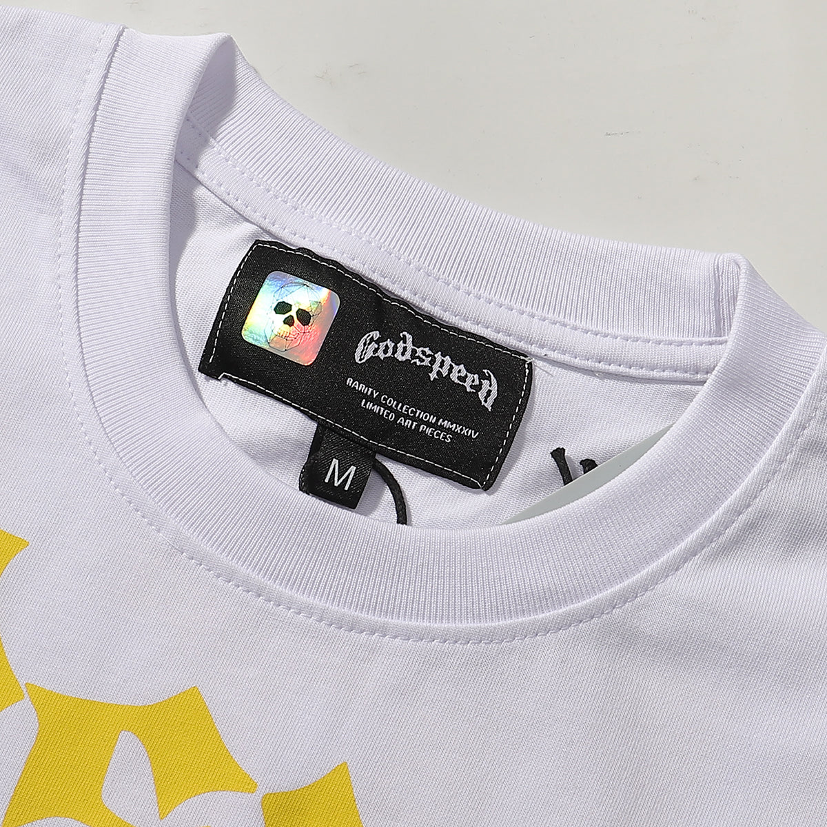 Godspeed T-shirts Knight Rose Print Cotton Casual Short Sleeve Men and Women