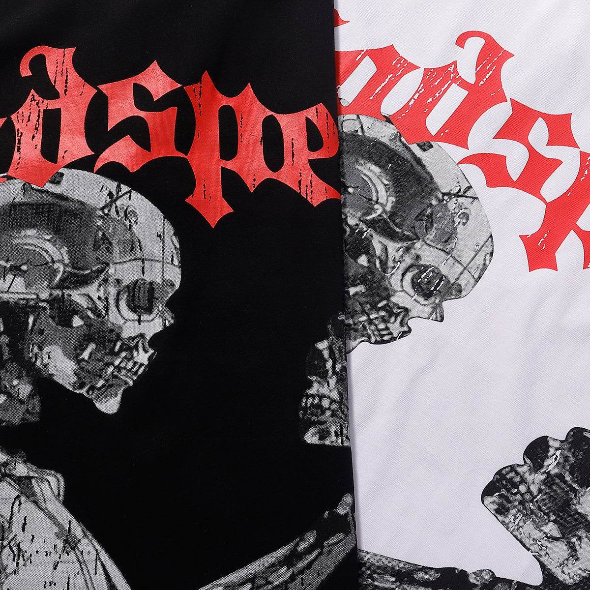 Godspeed T-shirts Technology Gaze Skull Printing Cotton Casual Short Sleeve Men and Women