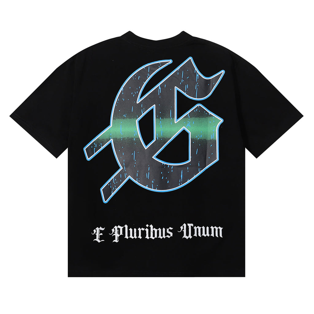 Godspeed T-shirts Play Card Magician Printing Cotton Casual Crew Neck Short Sleeve Men and Women