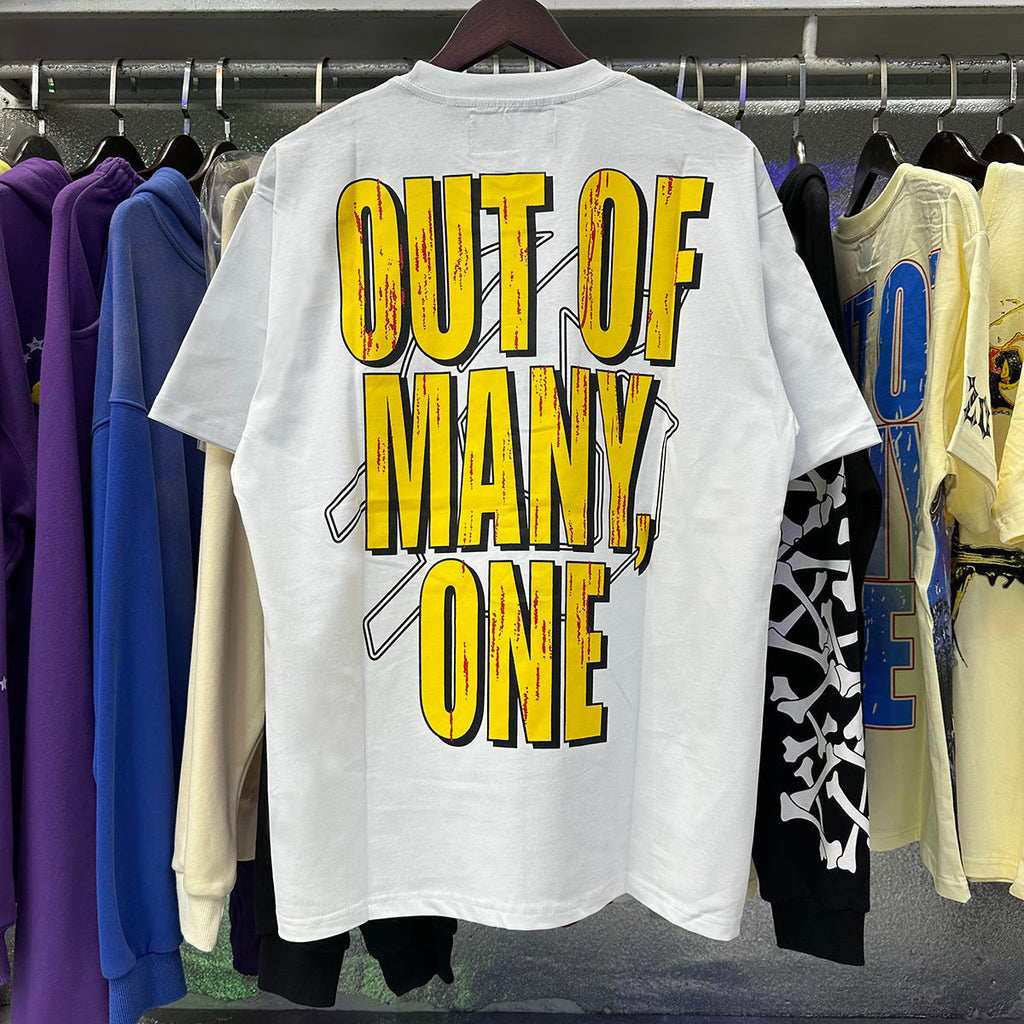 Godspeed T-shirts Astronaut Robot Printed Cotton Casual Short Sleeve Men and Women