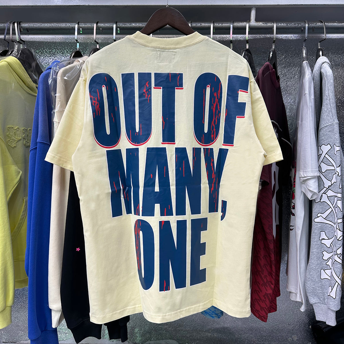 Godspeed T-shirts Basketball Dream Team Trident Print Cotton Casual Short Sleeve Men and Women