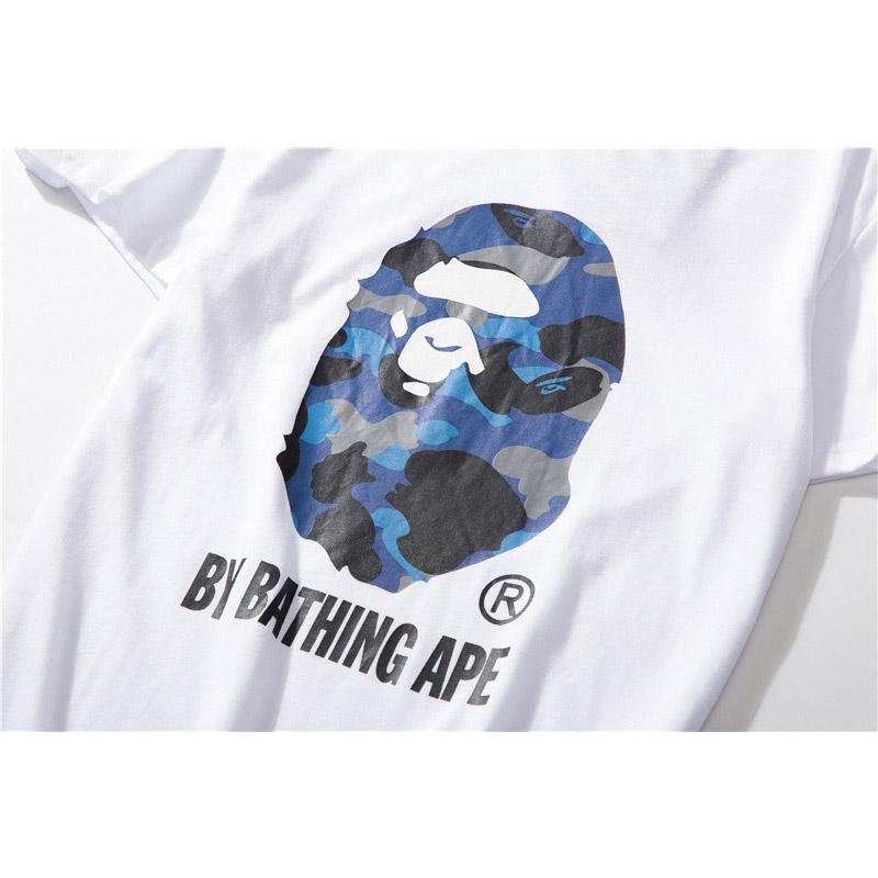 Bathing Ape T-Shirt Colorful Avatar Print Male and Female Couples Wear Youth Casual Top