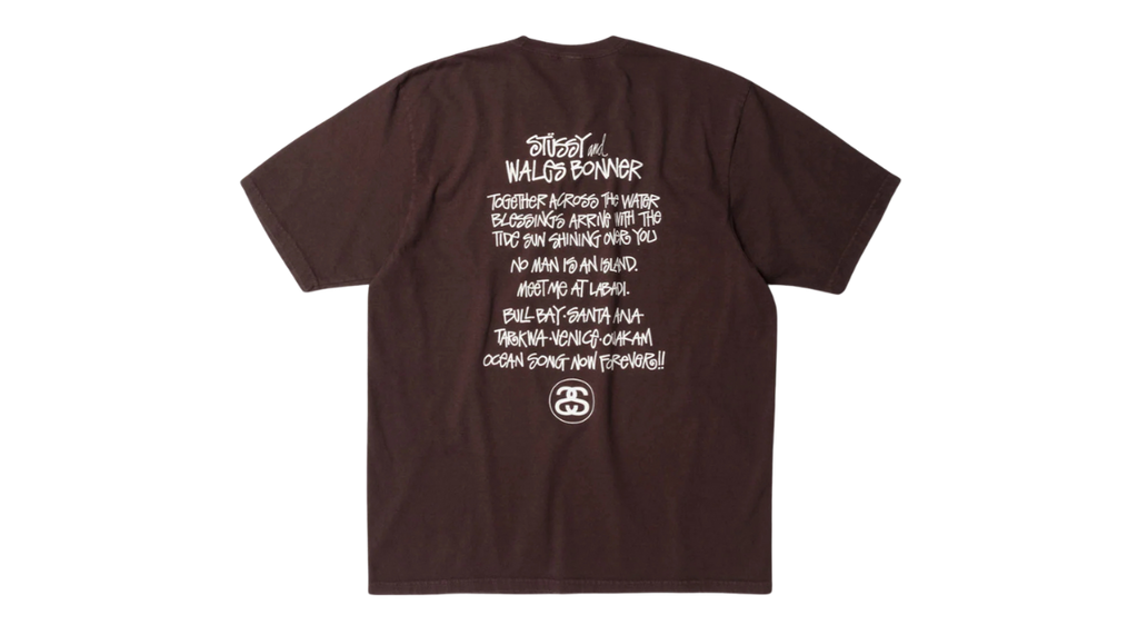 Stussy x Wales Bonner Ocean Song Tee Brown